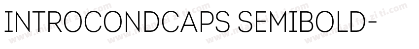 IntroCondCaps SemiBold字体转换